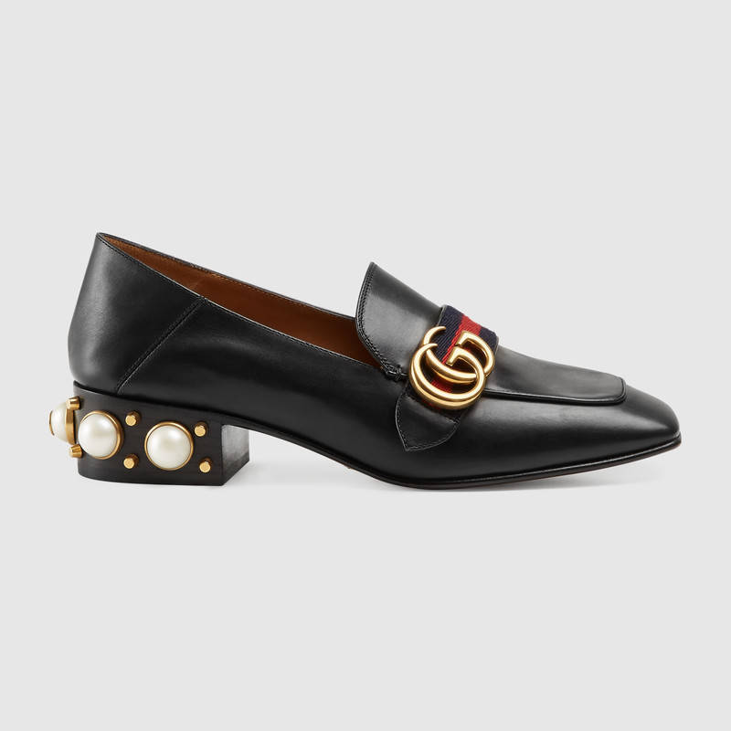 gucci鞋子价格 双G皮革中跟乐福鞋 gucci鞋子价格 双G皮革中跟乐福鞋