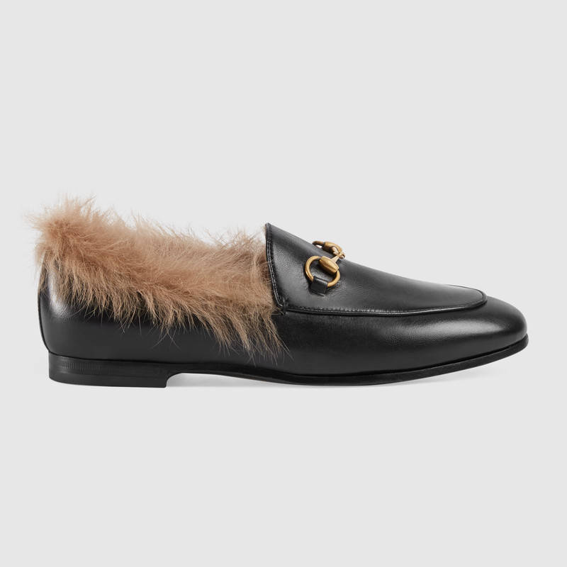 古奇小白鞋价格 Gucci Jordaan毛皮乐福鞋 古奇小白鞋价格 Gucci Jordaan毛皮乐福鞋